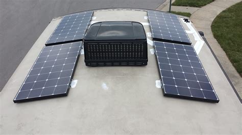 camper met zonnepanelen