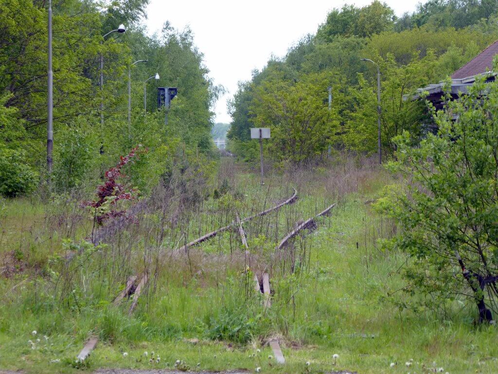 verlaten spoorweg