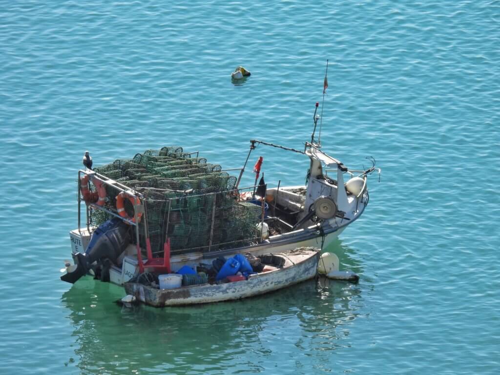 Albufeira - Vissersboot met fuiken