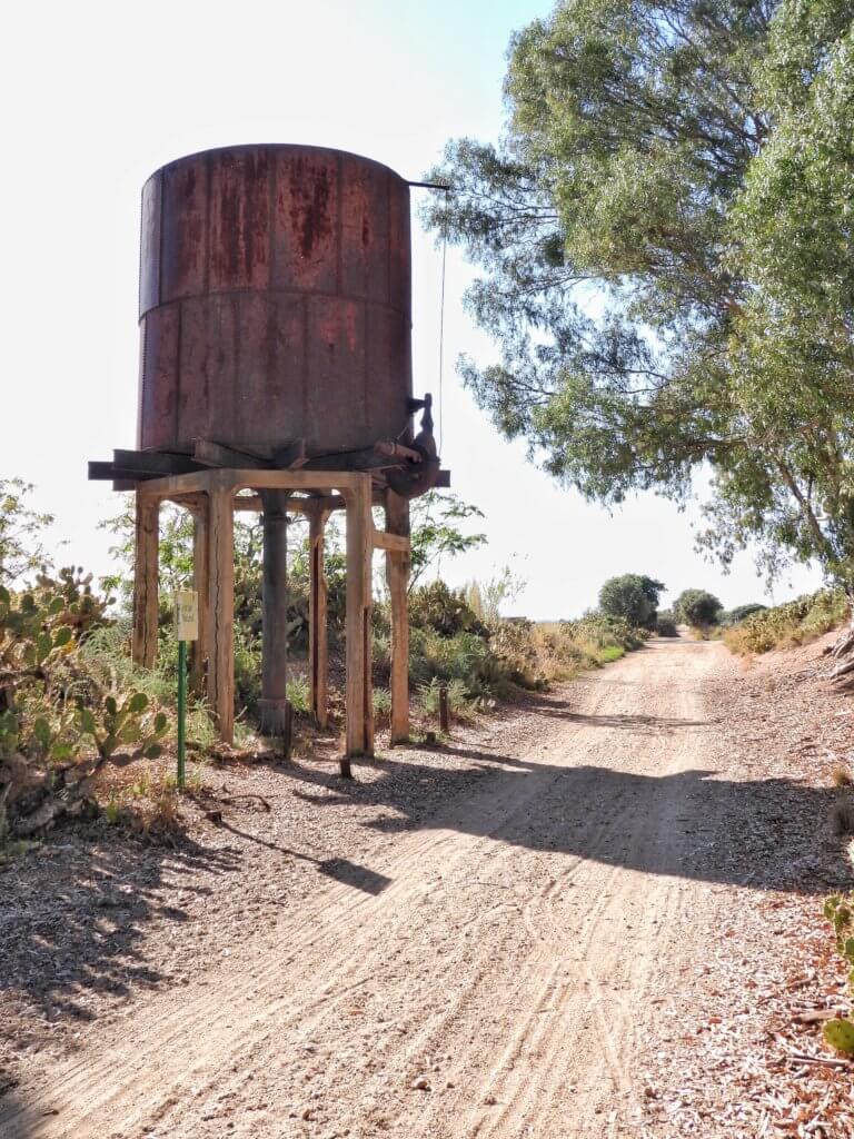 Oude weatertank aan de Via Verde