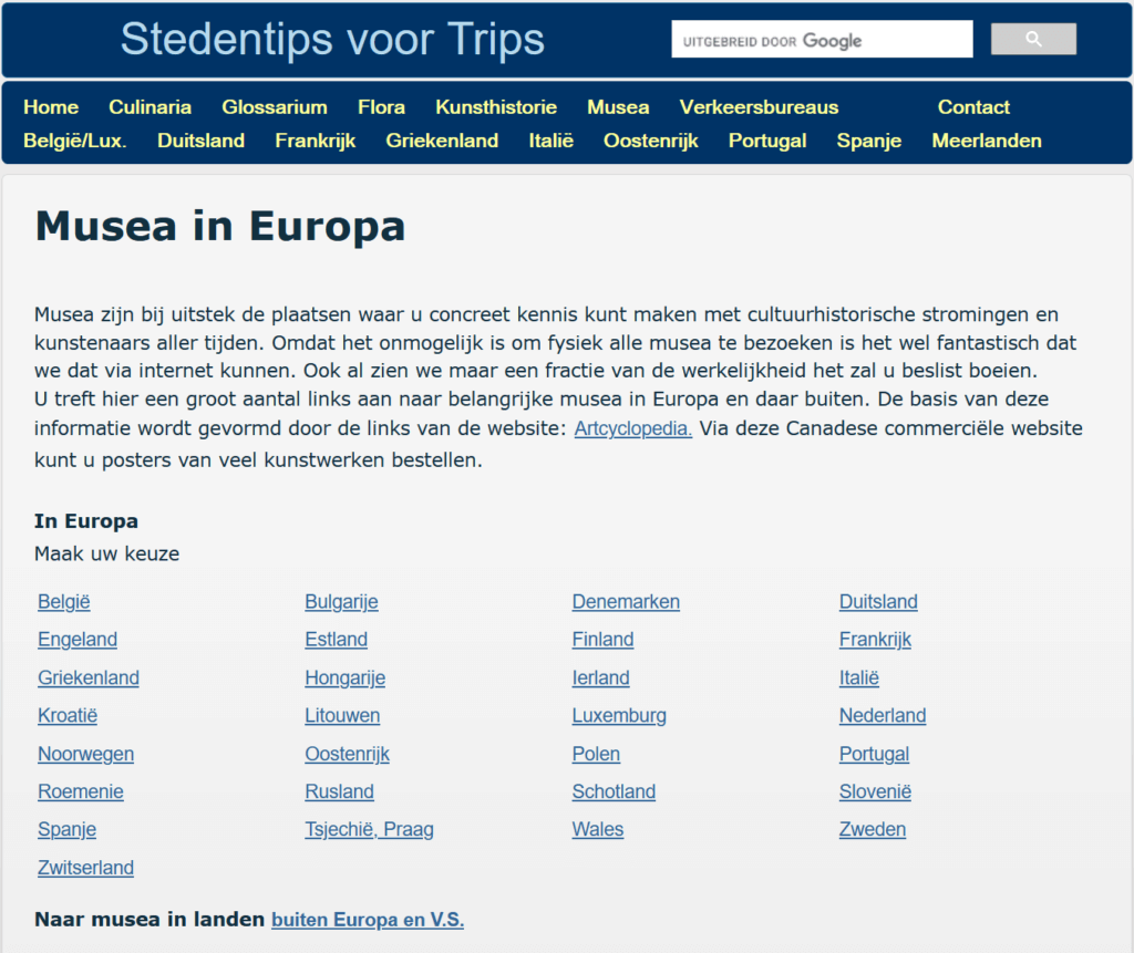 Musea in Europa