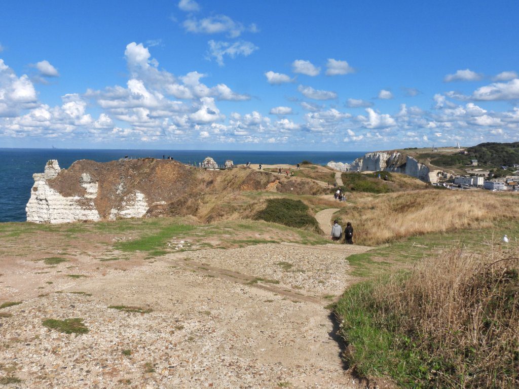 Het wanderlapd over de krijtrotsen