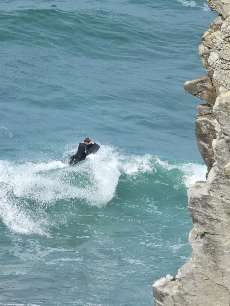 Surfer aan het werk