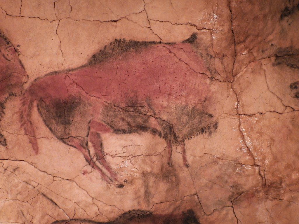 Grottekening bison