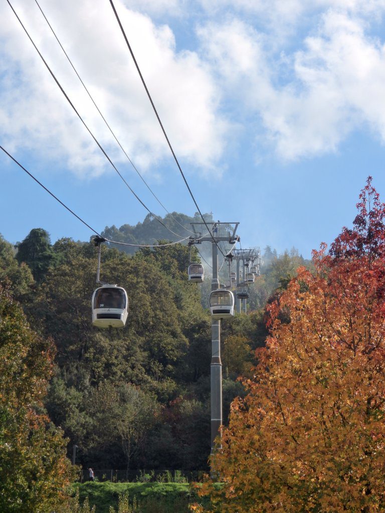 Teleférico van Guimarães naar het Santuário da Penha