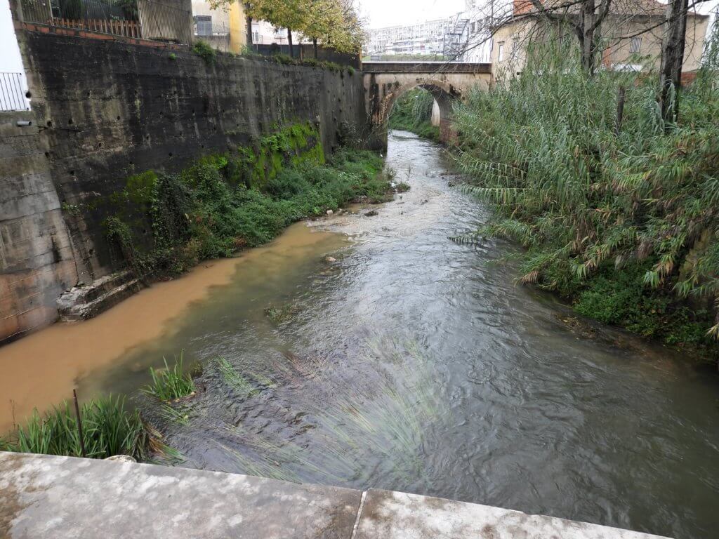 Confluentie van Alcoa en Baça rivieren